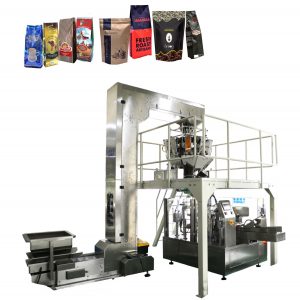 awtomatikong kape bean pagkain umiinog zipper supot packaging machine