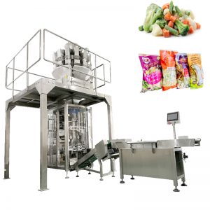 ZL720 VFFS packaging machine na may multi head weighing machine para sa frozen na pagkain