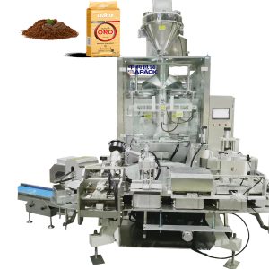 Automatic triangle model bag vacuum packaging machine para sa coffee powder