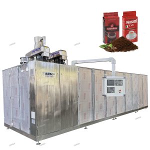 Awtomatikong dual chamber brick vacuum bag na bumubuo ng pagpuno ng packaging machine