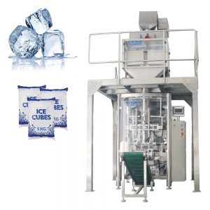 Awtomatikong 5kg ice cube weighing packaging machine