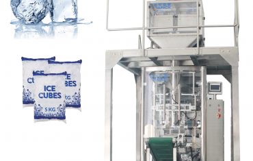 Awtomatikong 5kg ice cube weighing packaging machine