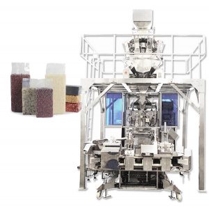 Ang awtomatikong brick type na vacuum bag na bumubuo ng pagpuno ng packaging machine para sa butil