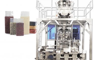 Ang awtomatikong brick type na vacuum bag na bumubuo ng pagpuno ng packaging machine para sa butil