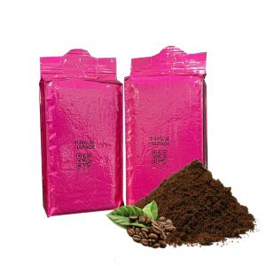 Awtomatikong brick vacuum bag packaging machine para sa 250gram na pulbos ng kape