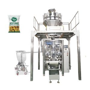 Awtomatikong vertical forming filling sealing packaging machine na may multihead scales