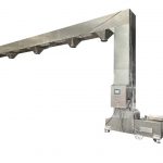 Multi filling points bucket feeding elevator