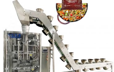Awtomatikong pre-cooked food bag na bumubuo ng filling packaging machine